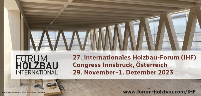 27. Internationales Holzbau Forum, Innsbruck, Österreich (1)