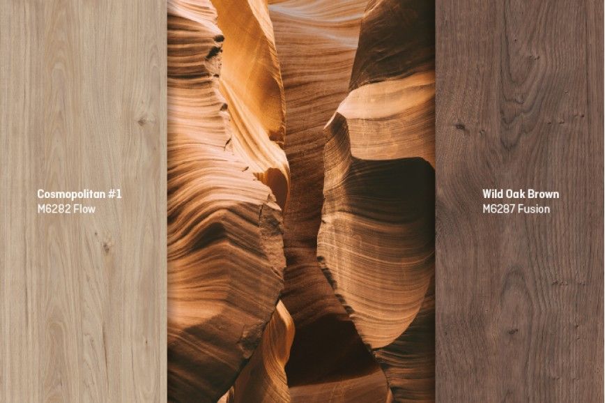 Madera de aspecto natural para interiores contemporáneos